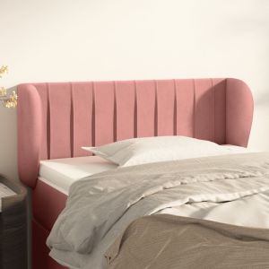 Cabecero de terciopelo rosa 83x23x78/88 cm eso8216