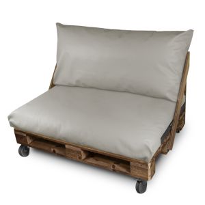 Cojín polipiel exterior 120x45x25 gris claro