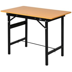 Mesa de trabajo 100x60x75.5 cm mdf, metal multicolor Homcom