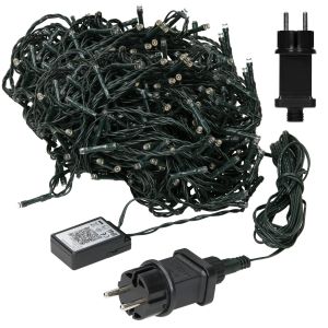 Luces de navidad guirnalda con 720 bombillas LED blanco ecd germany