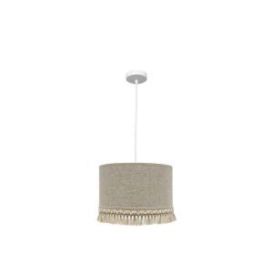 Colgante vera 2xE27 blanco/beige regx50x50 cm