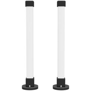 Lámpara de mesa 6x6x32.5 cm abs, pc color blanco Homcom