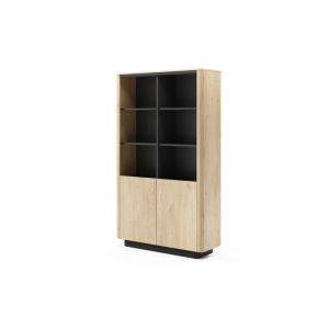 Biblioteca - 3xe living - 113,2x190,1x38,1 cm - roble crémone - 2 puertas,