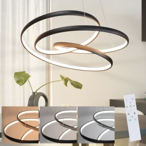 Nettlife lámpara colgar LED negro 50x50