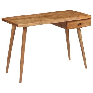 vidaXL escritorio de madera maciza de acacia 110x50x76 cm