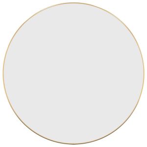 vidaXL espejo de pared redondo dorado ø 60 cm