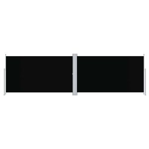vidaXL toldo lateral retráctil negro 180x600 cm