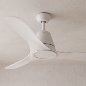Ventilador TIGA blanco LED, aspas transparentes LEDS-C4