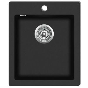 Fregadero de cocina lavabo granito 50 x 33 aluminio