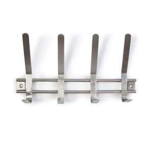 Perchero de pared rei co2-c6905 | 351x146x51 mm | inox mate | 5 uds.