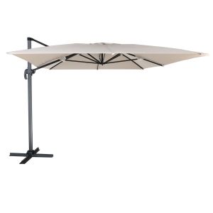 Sombrilla excéntrica molokai rectangular 3x4m beige + funda