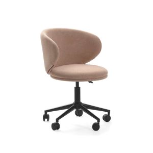 Sillón despacho giratorio elevable con base móvil y cómodo