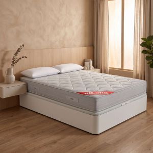 Colchón 135x190cm,canapé y almohada pikolin blanco montaje incluido