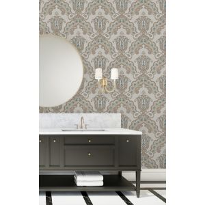 Papel pintado gaulan  de damasco hindú  textura de tela tejida en 10.6m²