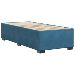 vidaXL estructura de cama de terciopelo azul 80x200 cm