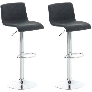 Taburetes de bar modernos - set 2 - gris oscuro
