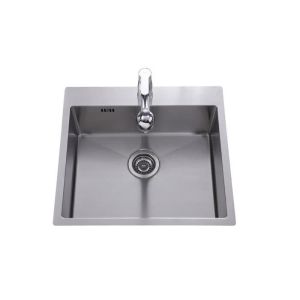 Aquasanita - fregadero - 1 cuba, inox liso - 540 x 510 mm