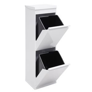 Arregui top cr221-b cubo de basura y reciclaje de acero 2 x 17 l (34 l)