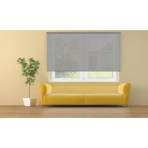 Estor enrollable traslúcido cotton gris 105 x 250cm