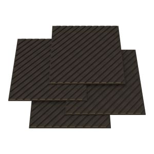 Set de 8 paneles acústicos vang 3d 2,88 m² lamas diagonales - roble gris