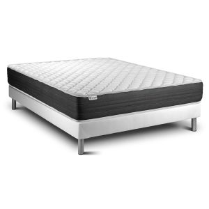 Conjunto vital memo one 140 x 200 cm somier kit blanco