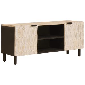 Mueble de tv minimalista moderno con 2 estantes 105