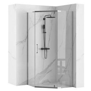 Cabina de ducha rea axin chrom 90x90 con plato de ducha diamond blanco
