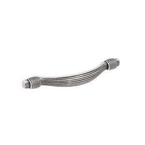 Tirador mueble 817 en zamac dist entre ejes 128mm brillante lote de 25