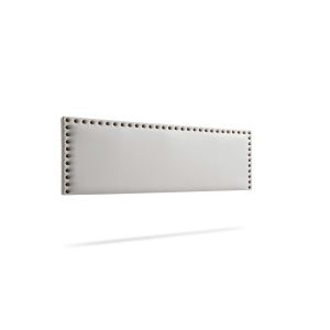 Cabecero tapizado modena polipiel 115x55x8 cm - gris claro - moonia