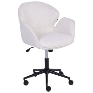 Silla de escritorio belmar tela blanco crema