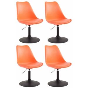 Sillas comedor giratorias regulables - lote 4 - naranja