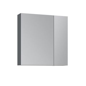 Mueble de baño con espejo <<nuvola 60 v2>> - 66 x 16 x 60 cm - antracita