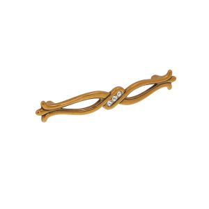 Tirador para mueble 715 en zamac y cristal dist entre ejes 128 mm lote de 6