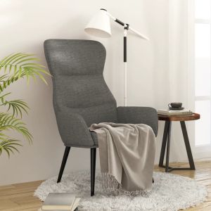 Sillón de relax de tela gris claro qweo2971