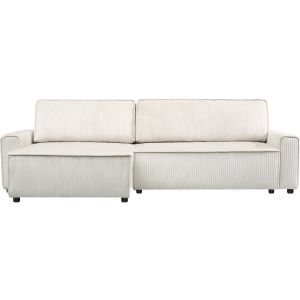 Sofá esquinero convertible y reversible de pana "montaigne" - 3 plazas - be