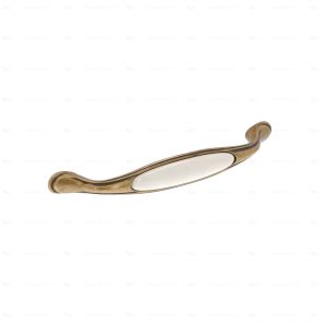 Tirador para mueble de zamak y porcelana, dist entre centros 160mm lote 6