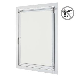 Estor enrollable opaco easyfix instalación sin taladrar blanco 60x180 cm