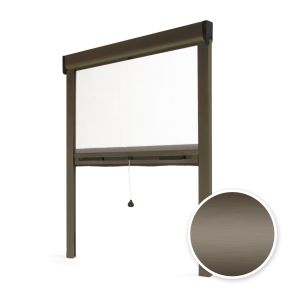 Mosquitera enrollable para ventana 100x160 cm - bronce - gama 2025