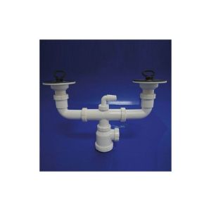 Sifon doble valvula extensible t-44-e  1 1/2 ø115