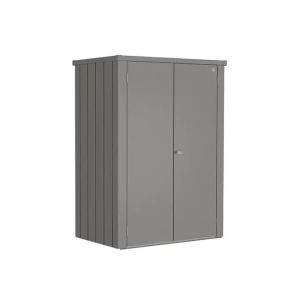 Armario metalico biohort romeo l high alto color gris cuarzo metalizado