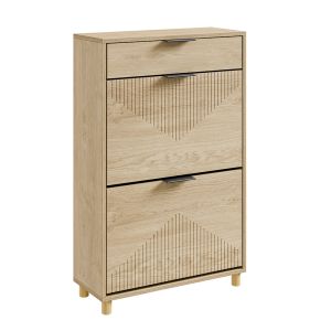 Zapatero organizador roble claro 60x24x95cm fsr212-n