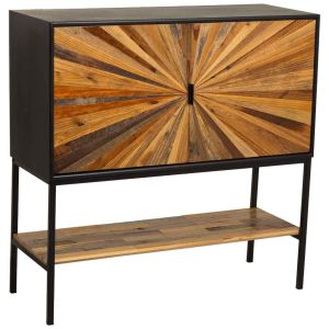 Aparador de madera recuperada marrón 100x40x100h cm