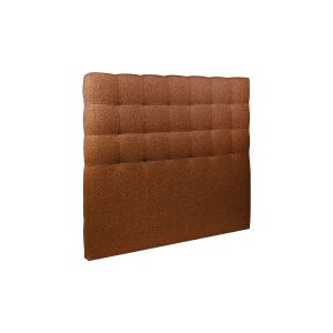 Cabecero acolchado de 200 cm - tejido rizado terracota - terracota
