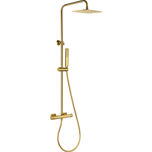 Conjunto ducha termostático firenze oro cepillado [ imex® ]