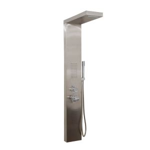 Panel de ducha con rociador cascata - acero inoxidable