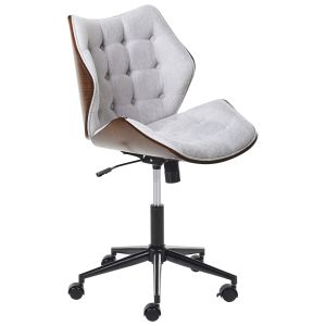 Silla de escritorio lompoc lino sintético gris