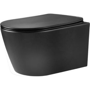 Inodoro suspendido nebula negro 53 cm soft close
