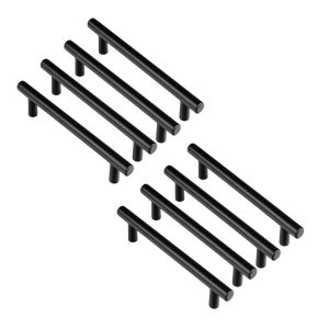 Tirador para mueble rei 38-891h.128.18 | 168x12x32 mm | negro mate
