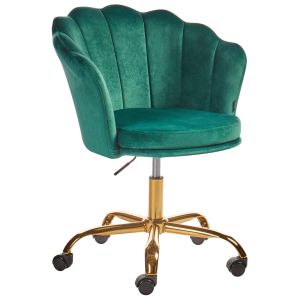Silla de escritorio monticello terciopelo verde
