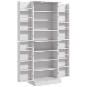 Alacena de cocina 60x35x166 cm color blanco Homcom, hogar - cocina